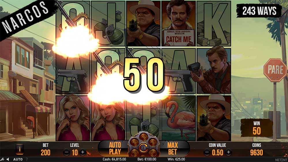 Narcos slot maskine fra NetEnt